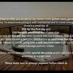  Apartment Unique W/garden Hot Tub, Sauna & Cinema
